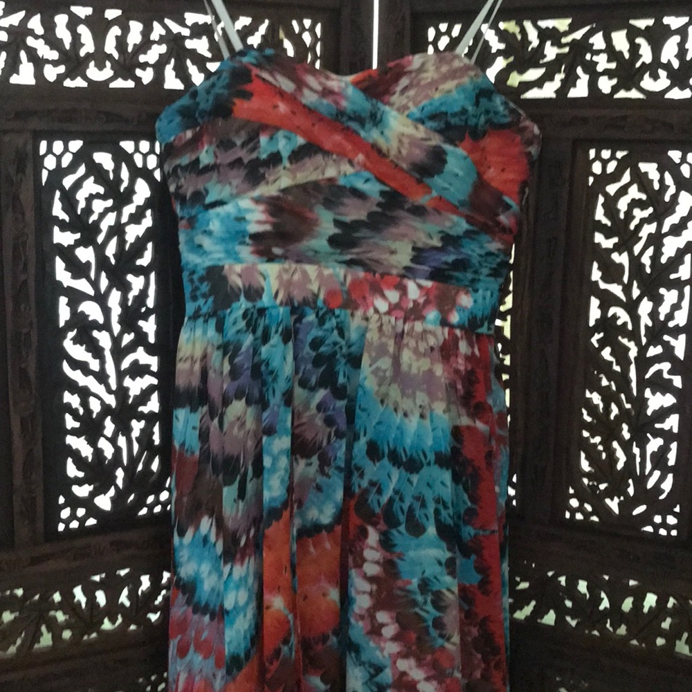 Aidan Mattox High Low Maxi dress